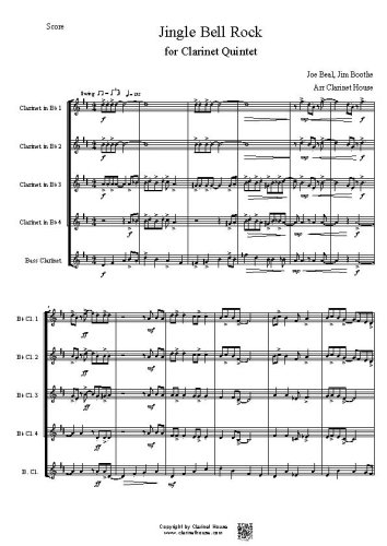 Jingle Bell Rock for Clarinet Quintet