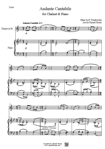 Andante Cantabile for Clarinet & Piano