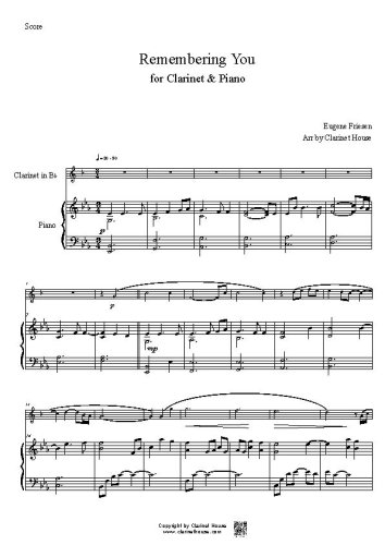 Remembering You for Clarinet & Piano
