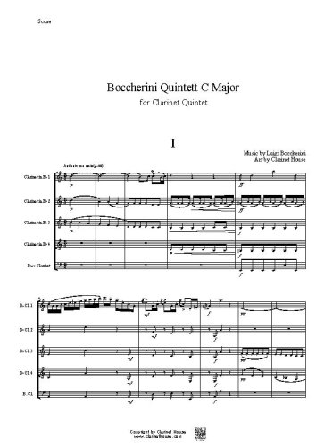 Boccherini Quintett C Major for Clarinet Quintet(전악장)
