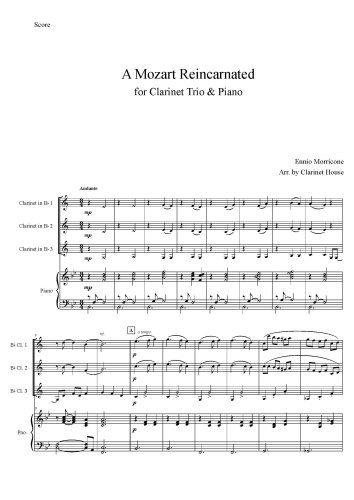 A Mozart Reincarnated for Cl Trio & Pno.