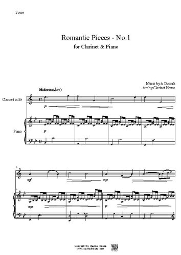 Romantic Pieces - No.1 for Clarinet & Piano