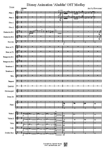 Aladdin OST Medley for Full Orchestra