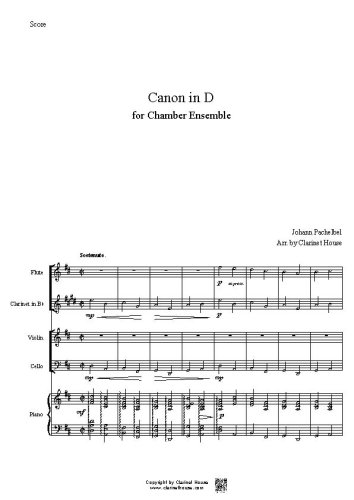 Canon Variation for Fl, Cl, Vn, V.c & Pno