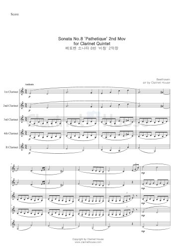Sonata No.8 'Pathetique' 2nd Mov ('비창'소나타 2악장)