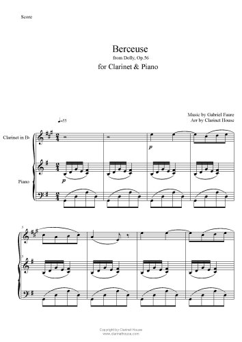 Berceuse(자장가), Dolly Suite for Clariet & Piano