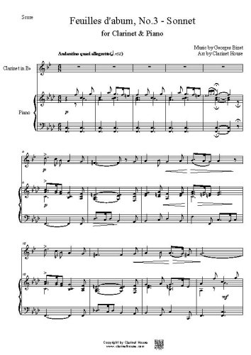 Feuilles d'album, No.3 - Sonnet