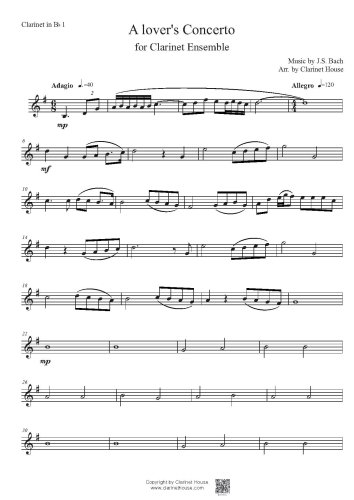 A Lover's Concerto(접속 OST) for Cl. Ens.