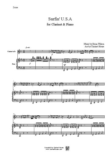 Surfin' U.S.A. for Clarinet & Piano