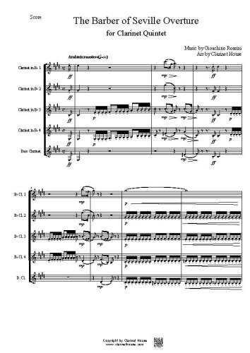 The Barber of Seville - Overture for Clarinet Quintet