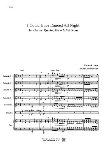 I could danced all night for Clarinet Ensemble