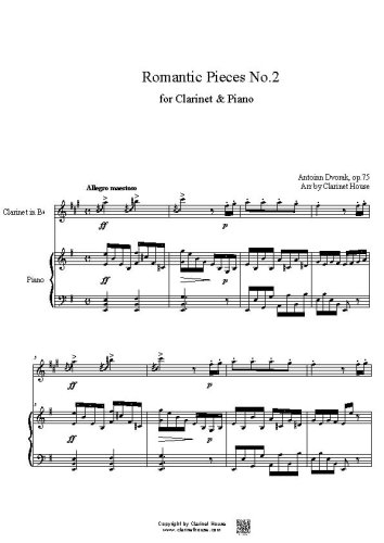 Romantic Pieces - No.2 for Clarinet & Piano