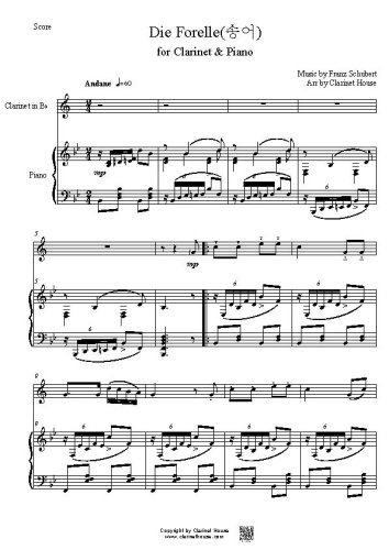 Die Forelle(송어) for Clarinet & Piano